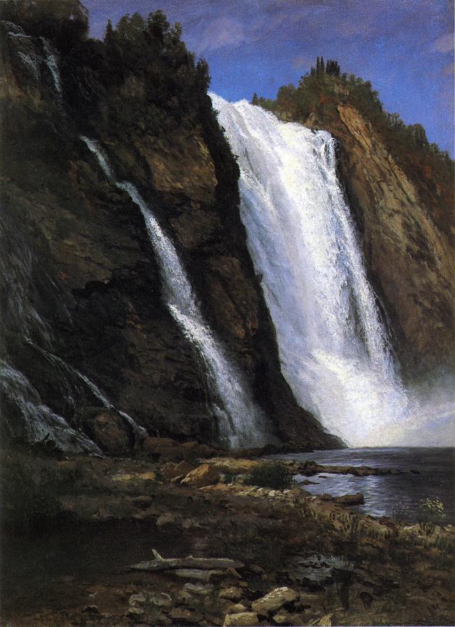 Albert Bierstadt Oil Painting Waterfall